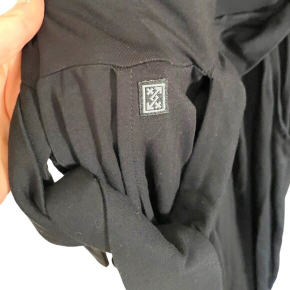 Les Lunes Size 6 Black NEW Stella Sleeveless Wrap Belted Jumpsuit - Picture 6 of 7